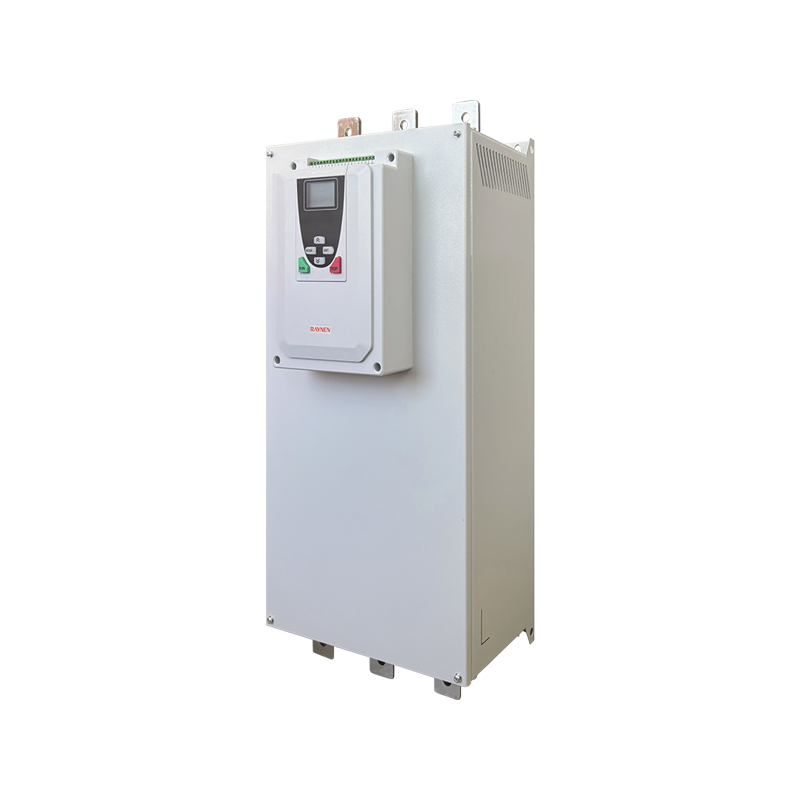 Integrierter Bypass-Softstarter der RSE-I-Serie mit 250–320 kW für größere Motoren Integrierter Bypass-Softstarter der RSE-I-Serie mit 250–320 kW für größere Motoren
